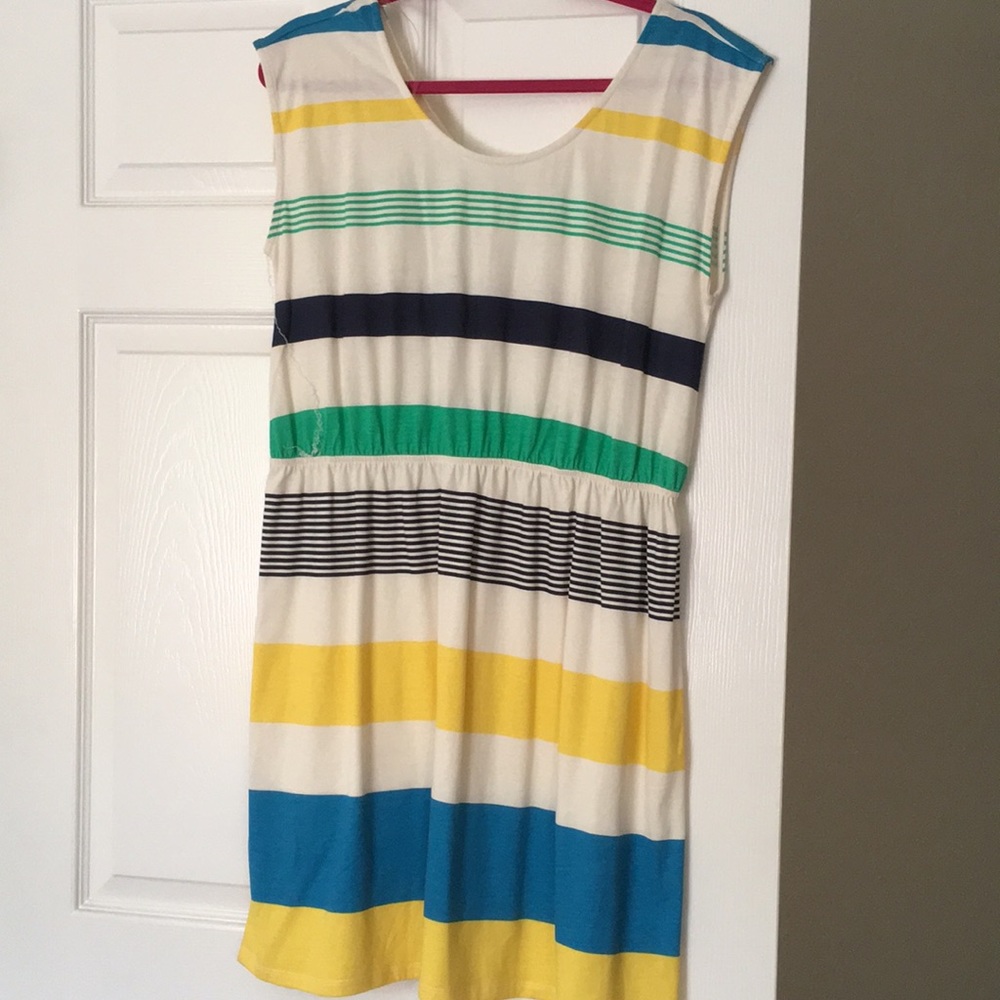 Multi-colored sheath dress